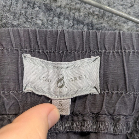 Lou & Grey Womens Chino Shorts Gray Size Small Cotton Slash Pockets - Picture 12 of 13